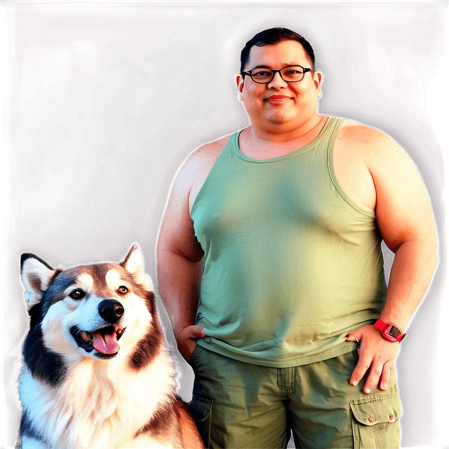 Furry Family Portrait PNG 14