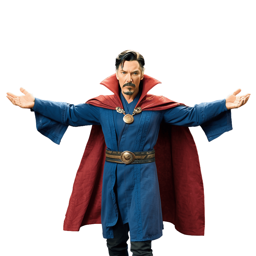 Dr Strange with Mystic Wolves PNG 06112024