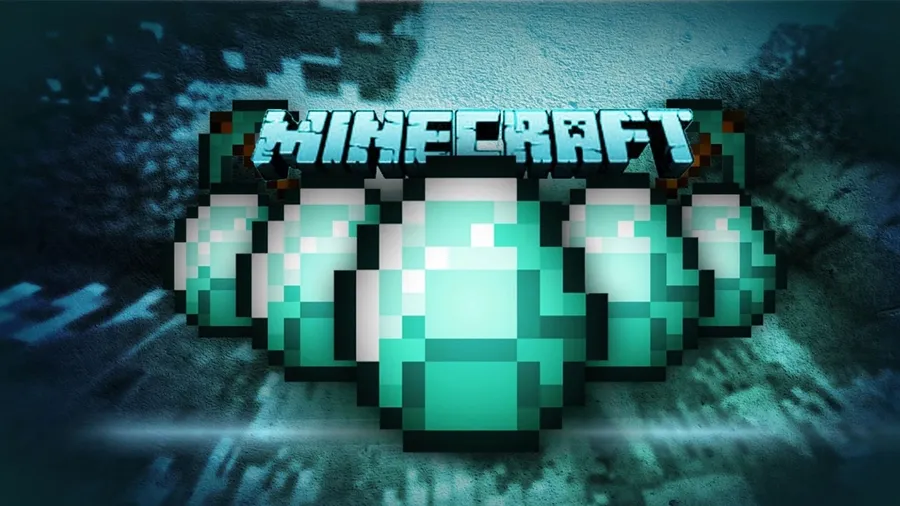 Minecraft Diamond Crystals wallpaper