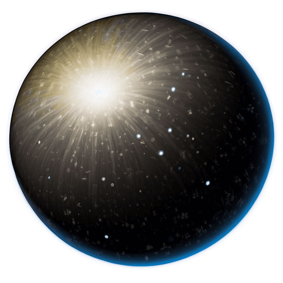 Black Cosmos Sphere PNG bsi28