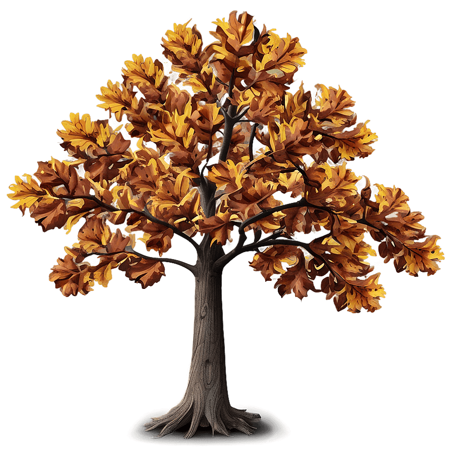 Fall Oak Tree PNG mrs78