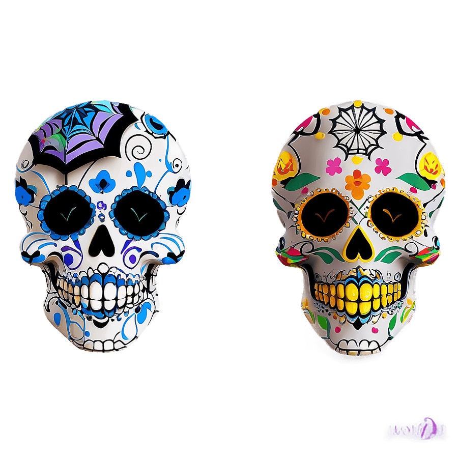 Sugar Skulls and Cobwebs PNG nyx94