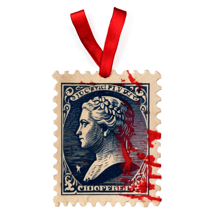 Vintage Stamp Silhouette PNG 88