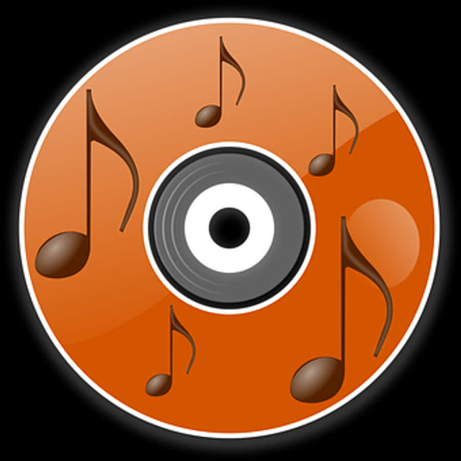 Music Note Vinyl Record Icon