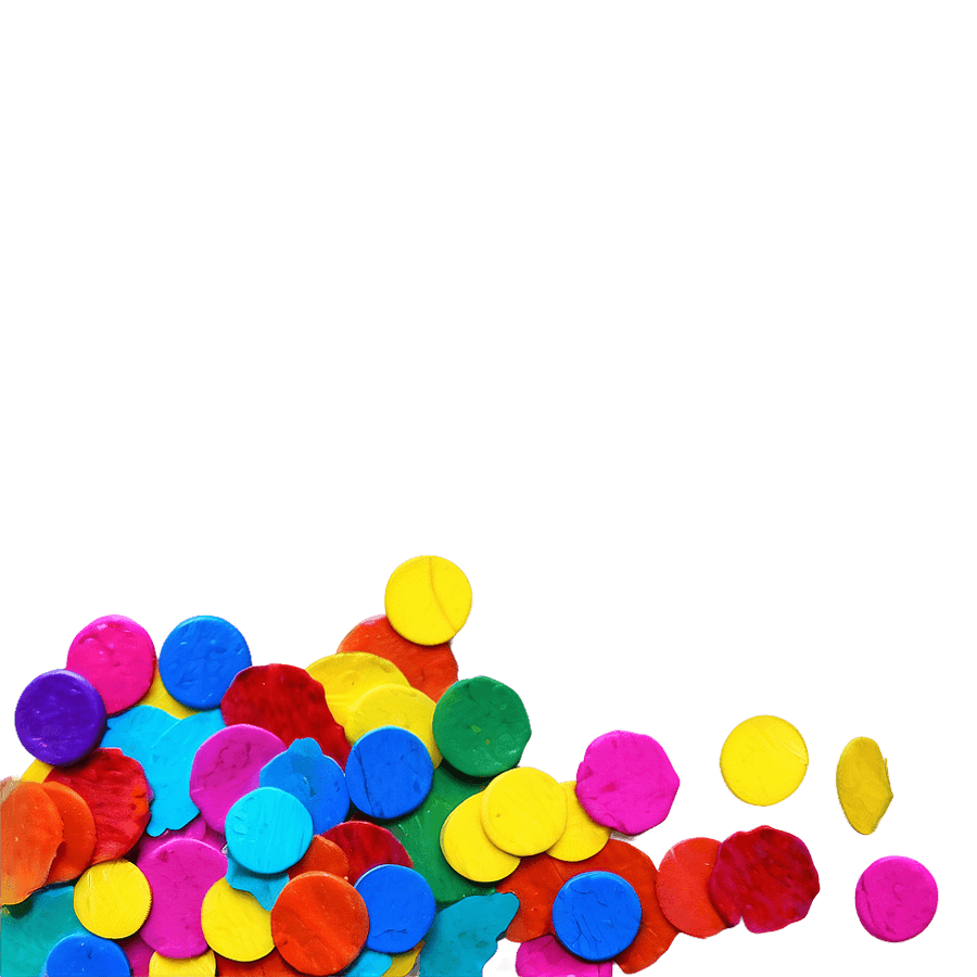 Happy Confetti Colors PNG 11
