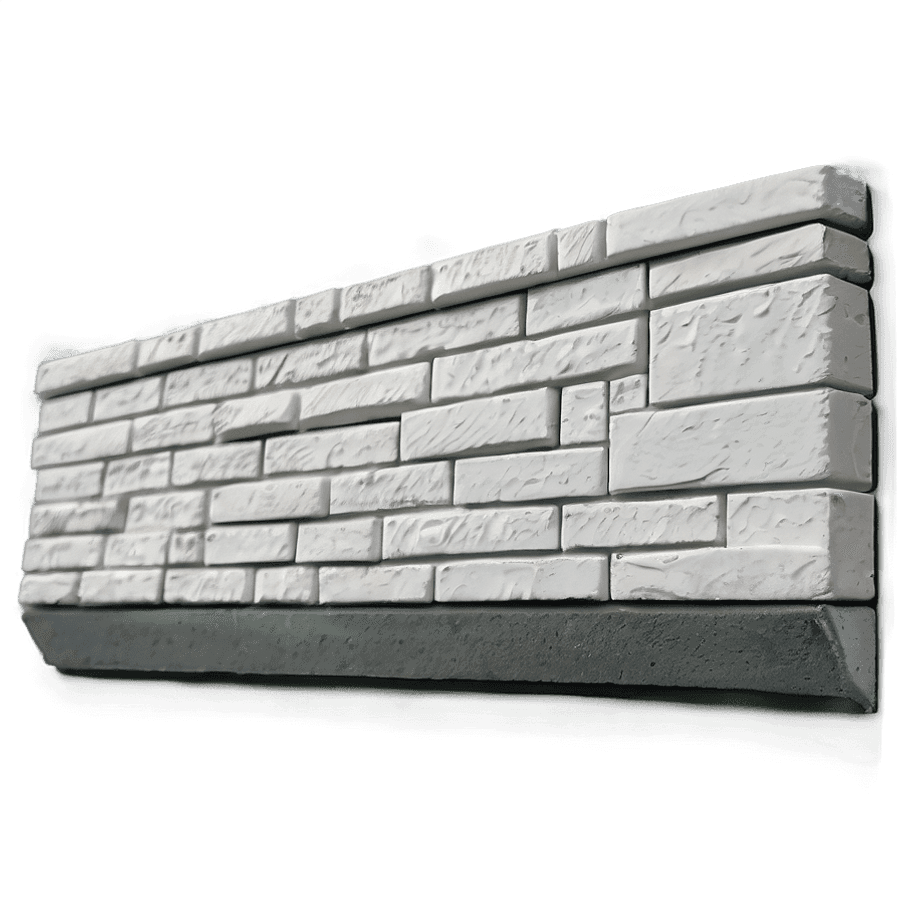 White Brick Cladding PNG nnj45