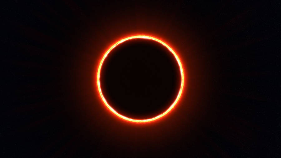 Umduplo eclipse no céu azul escuro Papéis de Parede