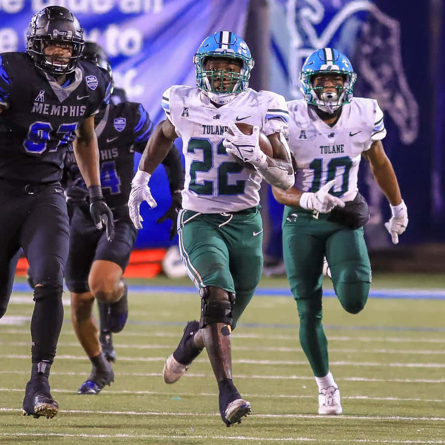 Tulane Running Back Action