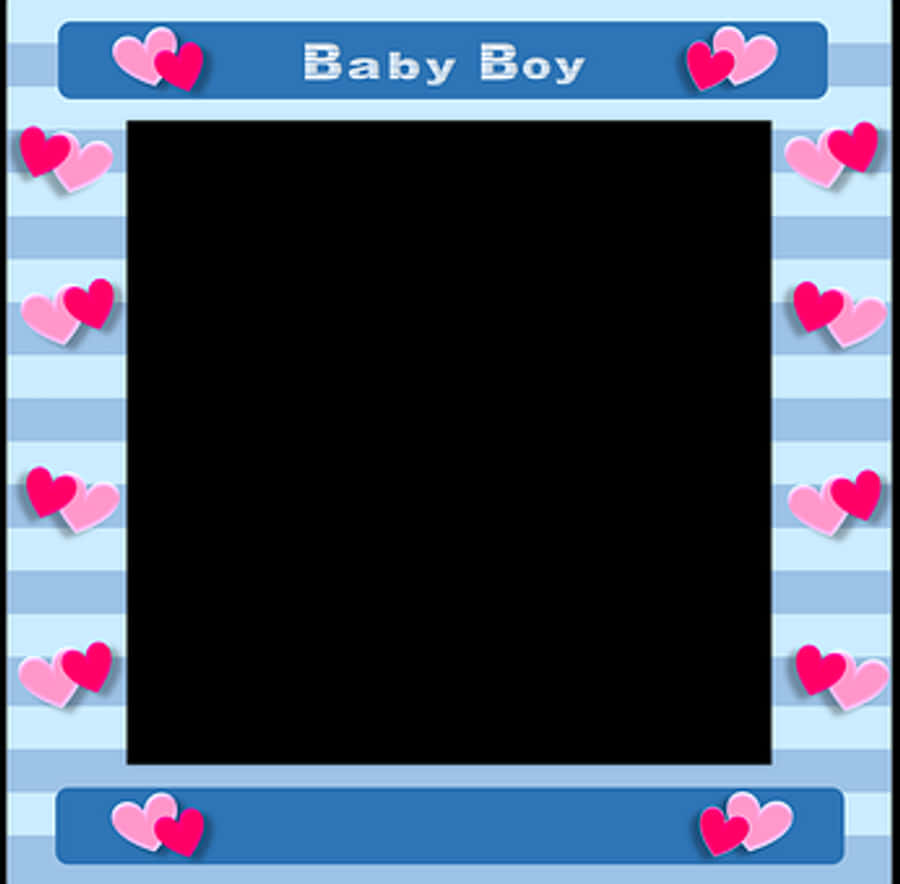 Baby Boy Photo Frame Template