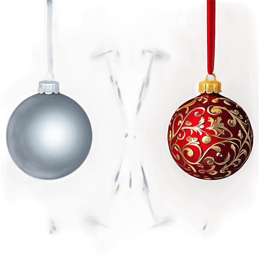 Red Ornament Decoration PNG 06212024