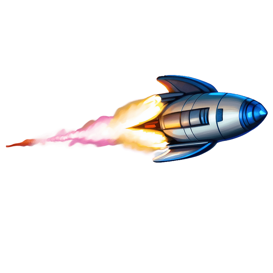 Rocket Ship in Atmosphere PNG 66