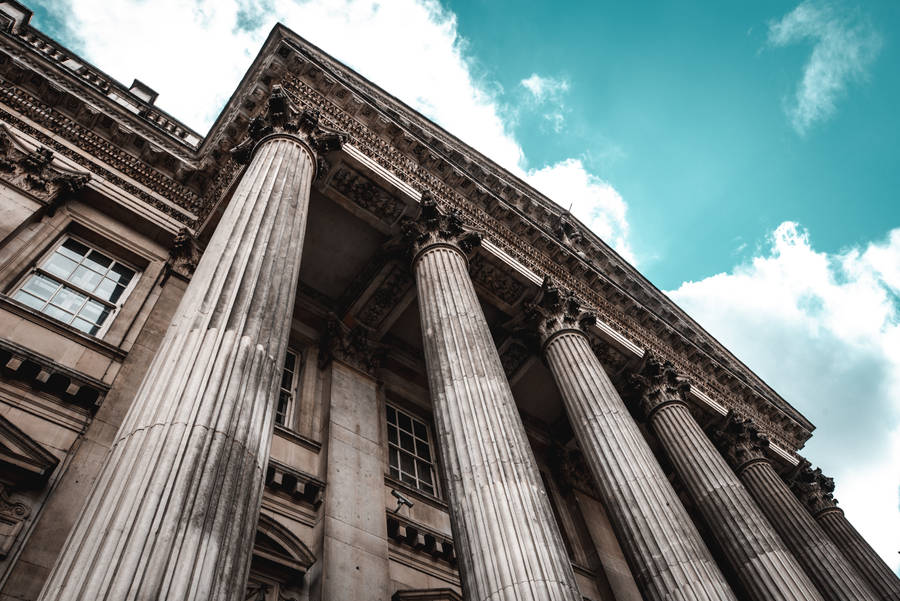 Download Ancient Classical Order on Historical Building in London FREE Stock Photo