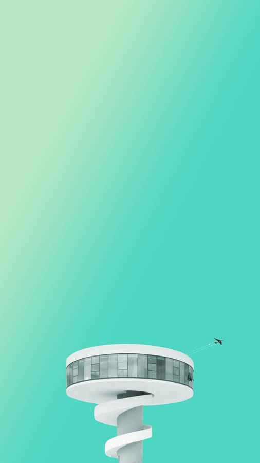 Papelde parede minimalista de construção moderna.