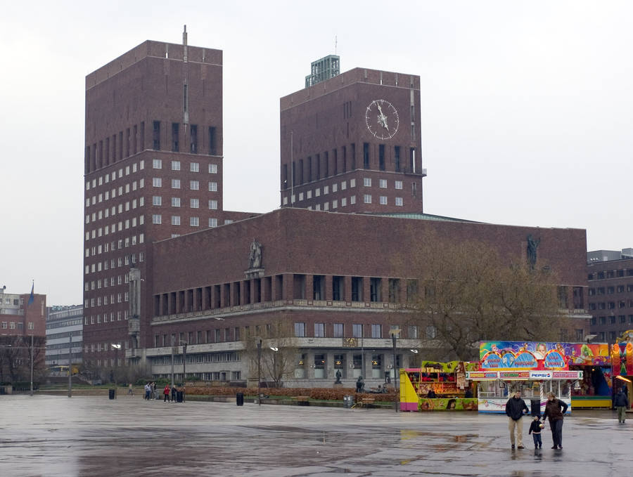 Edificiorojo de Oslo.