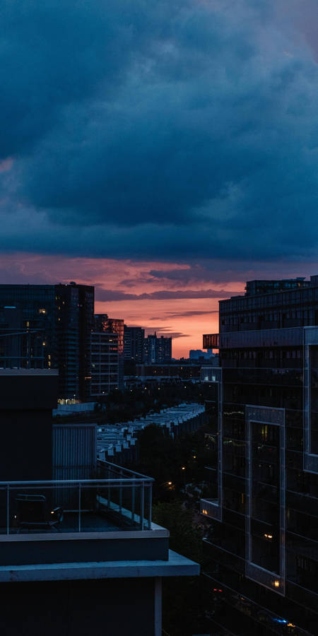 Terraçode prédios altos.