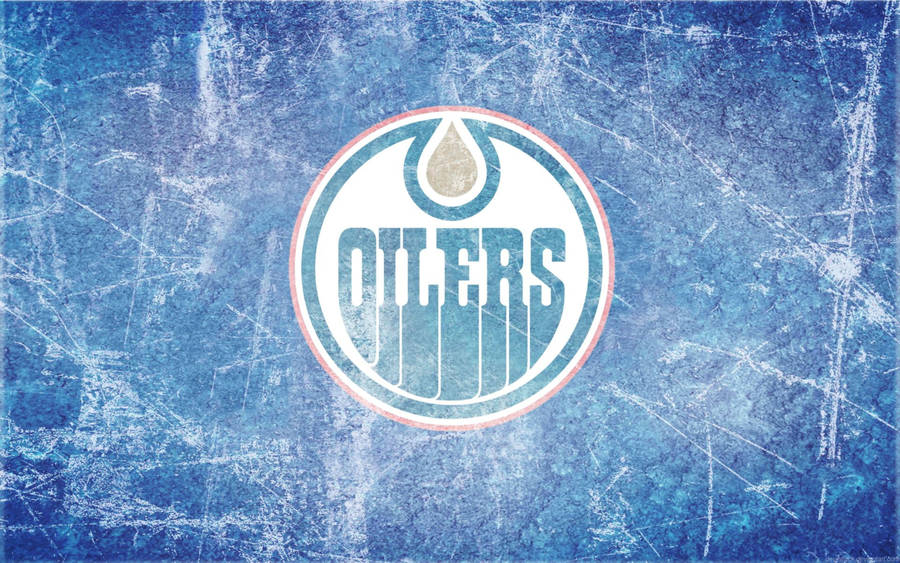 Edmonton Oilers blue ice art wallpaper