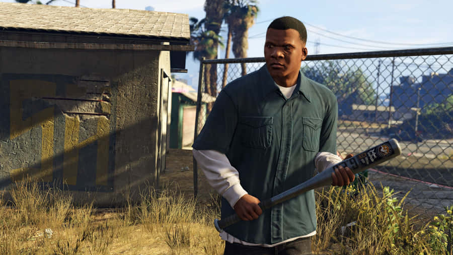 1440p Grand Theft Auto V Baggrund Metal Bat Hero