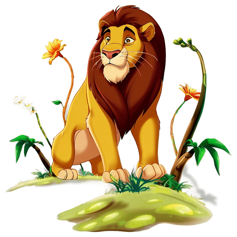Mufasa and Simba Lion King PNG 05062024