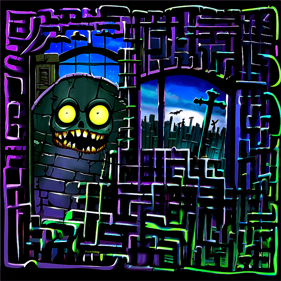 Haunted House Maze PNG pyo