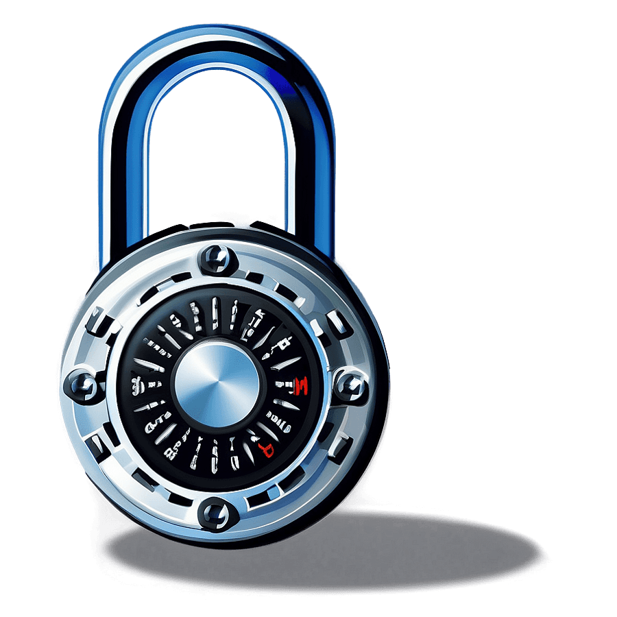 Combination Lock Graphic PNG 05252024