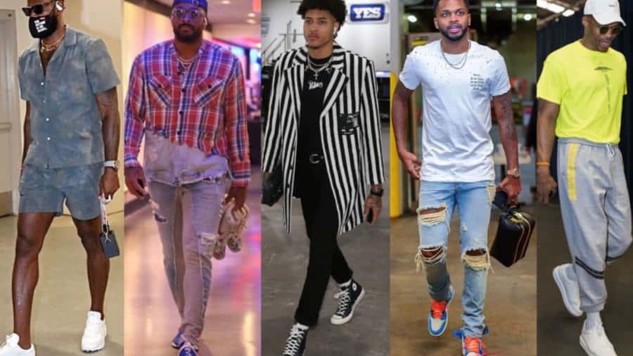 Jogadores da NBA Mostrando Estilos Únicos