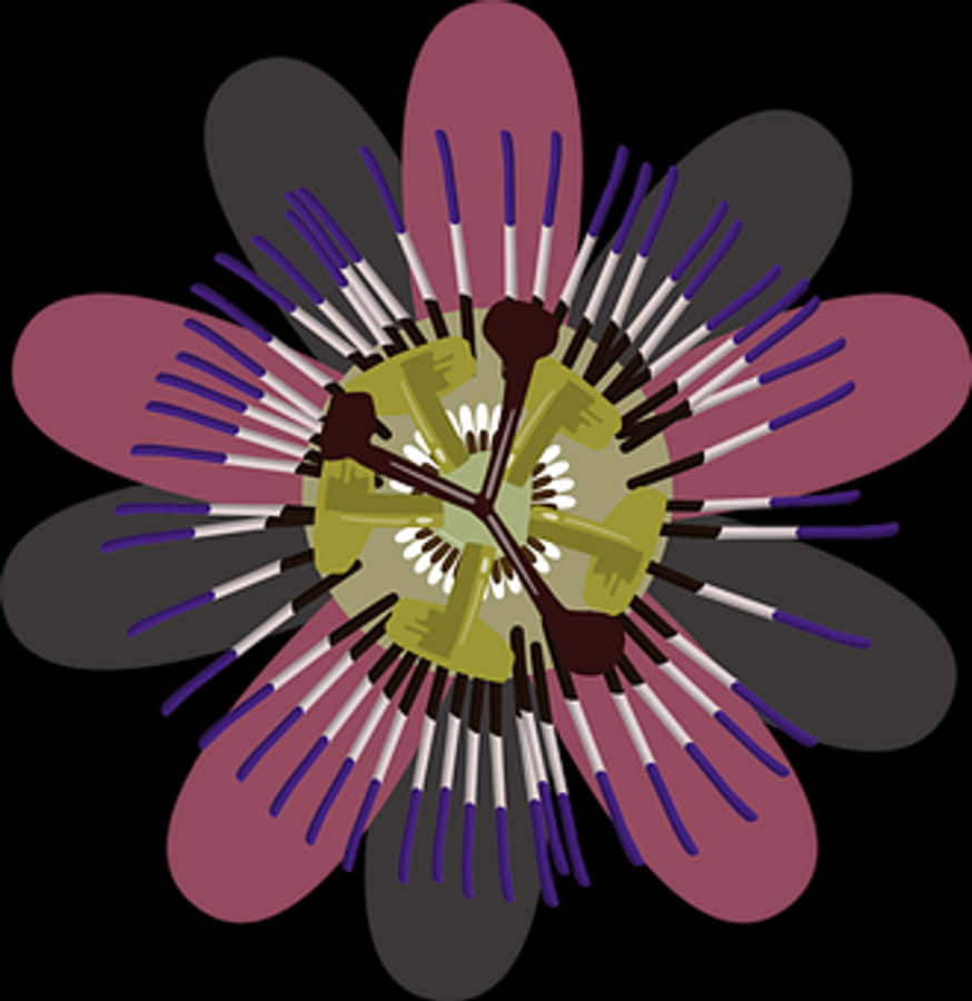 Abstract Floral Design Artwork