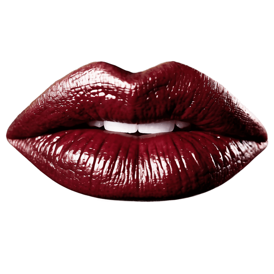 Burgundy Baddie Lips PNG 05262024