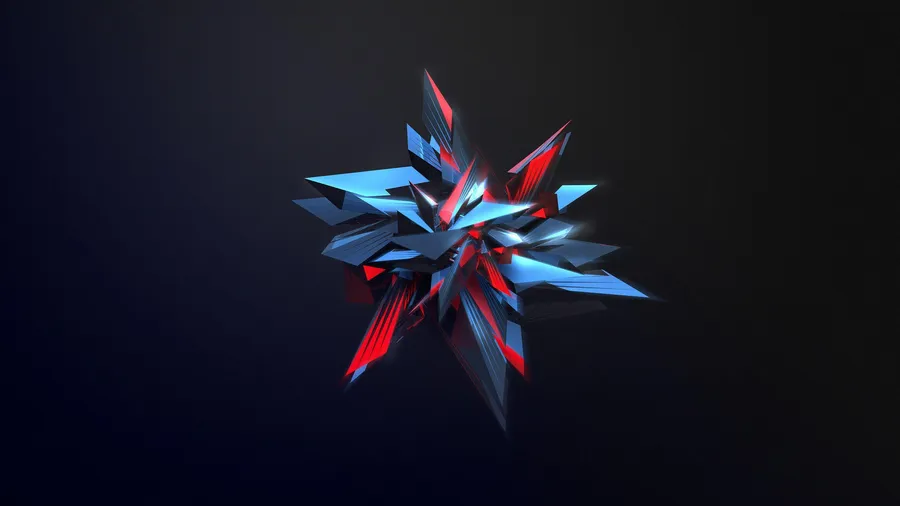 OLED 4K Sharp Geometric Shape