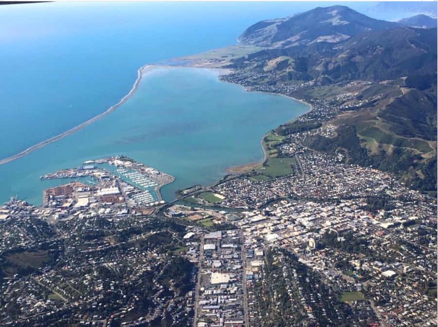 Vista Aérea da Cidade Costeira