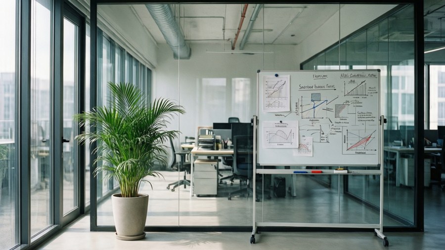 A bright modern office space designed for effective management.