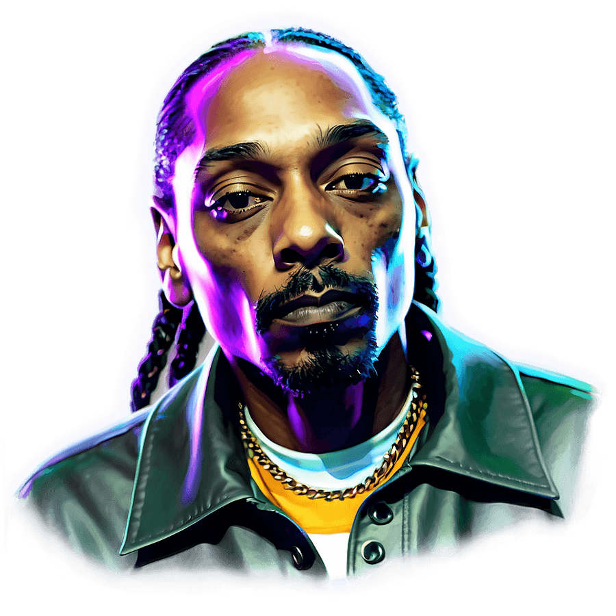 Snoop Dogg Digital Painting PNG 05232024
