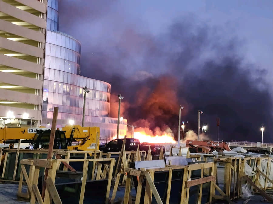 Imagemde Atlantic City em Chamas
