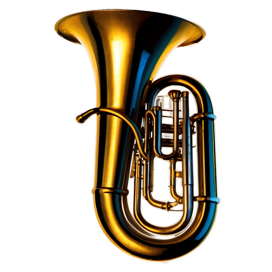 Tuba in Vintage Style PNG lpu