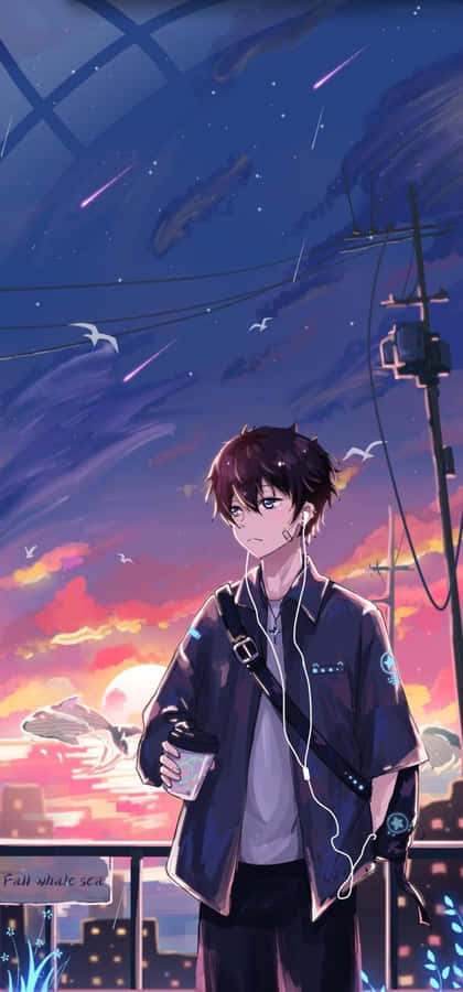 Dueadorabili ragazzi anime che si divertono in compagnia