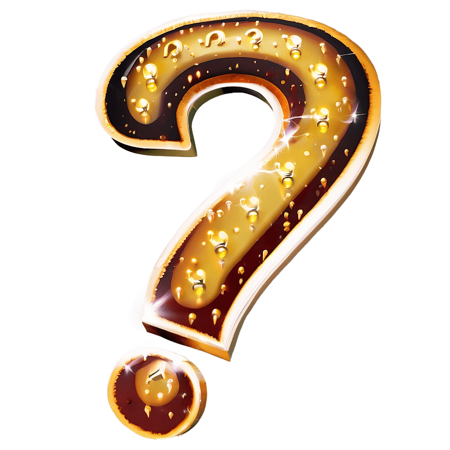 Sparkling Question Mark PNG 84