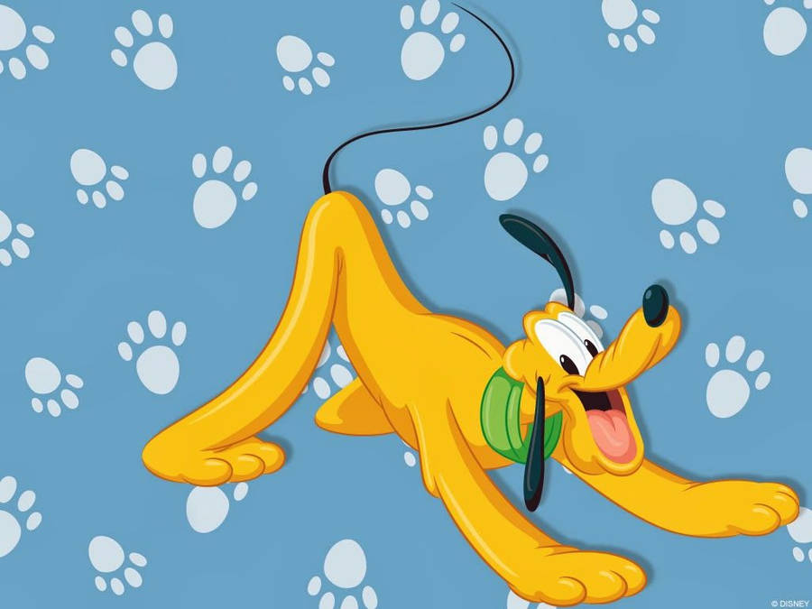 Arte Disney Pluto blu pastello