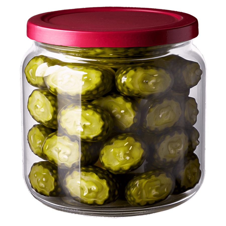 Round Pickle Jar PNG pdd