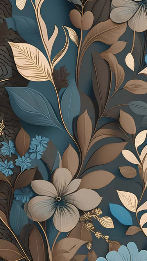 Elegantes Florales Tapetenmuster