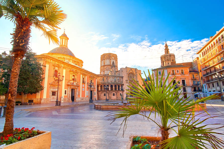 ValenciaPlaça De La Verge, tradotto in italiano, significa "Valencia Piazza della Virgen". Questa frase potrebbe essere utilizzata in un contesto di sfondi per computer o cellulari per rappresentare una delle piazze più iconic della città di Valencia, in Spagna.
