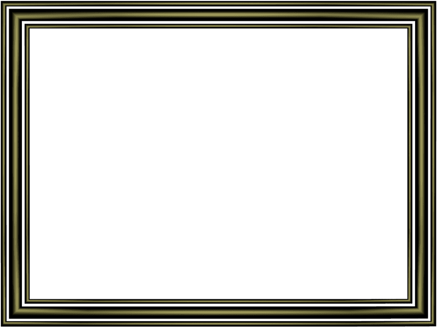 Elegant 3 Separate Bands Border In Shiny Black Color, - Red Elegant 3 Separate Bands Rectangular Powerpoint, HD Png Download