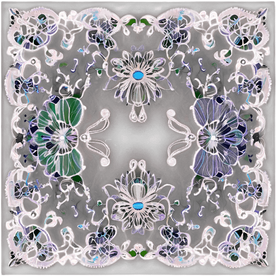 Floral Lace Pattern Design PNG yfr