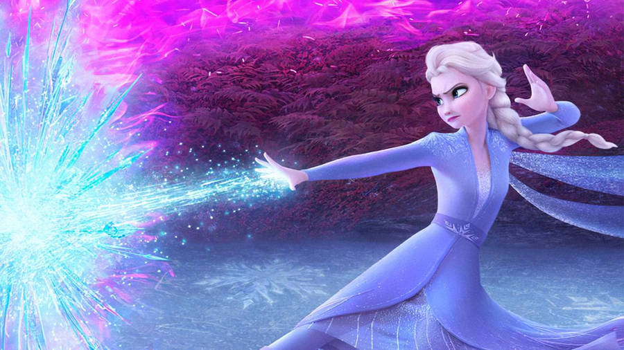 Download Elsa With Ice Powers Frozen 2 Wallpaper