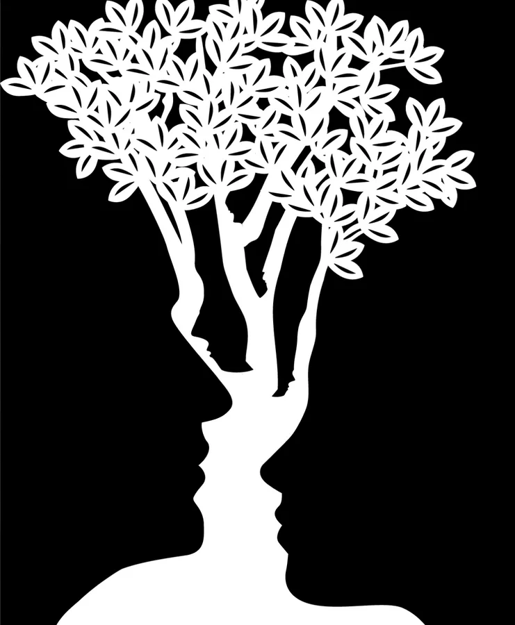 Enigmatic Tree Inspired Optical Illusion