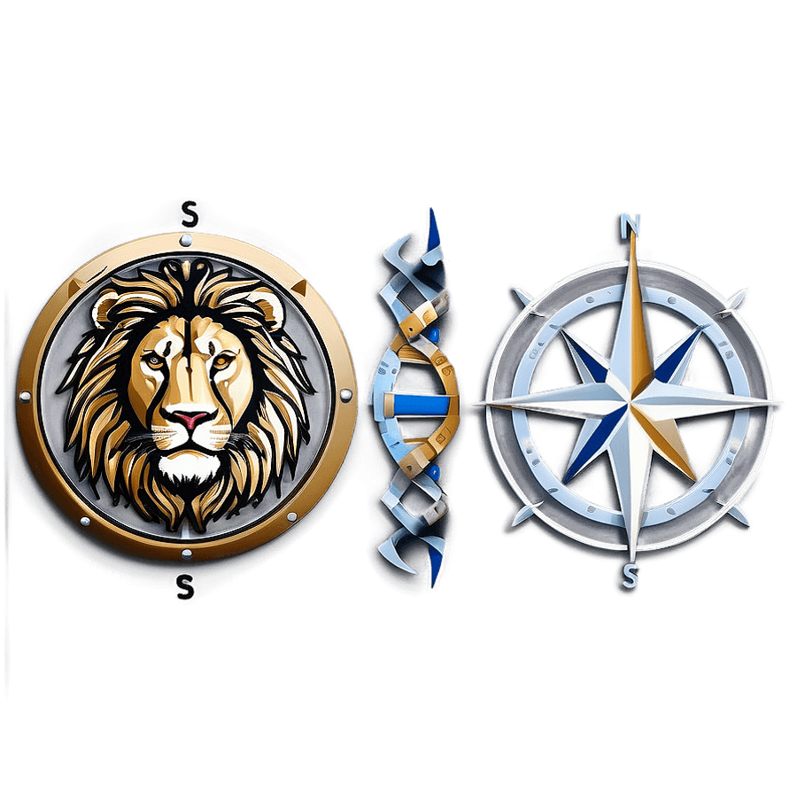 Lion and Compass Adventure Logo PNG 05252024