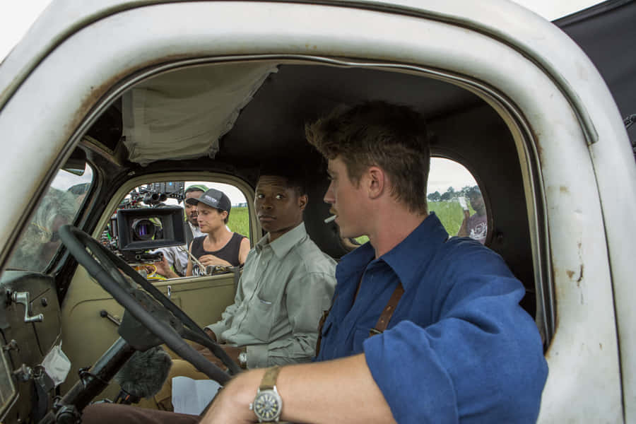 Cena de Mudbound em Carro Vintage