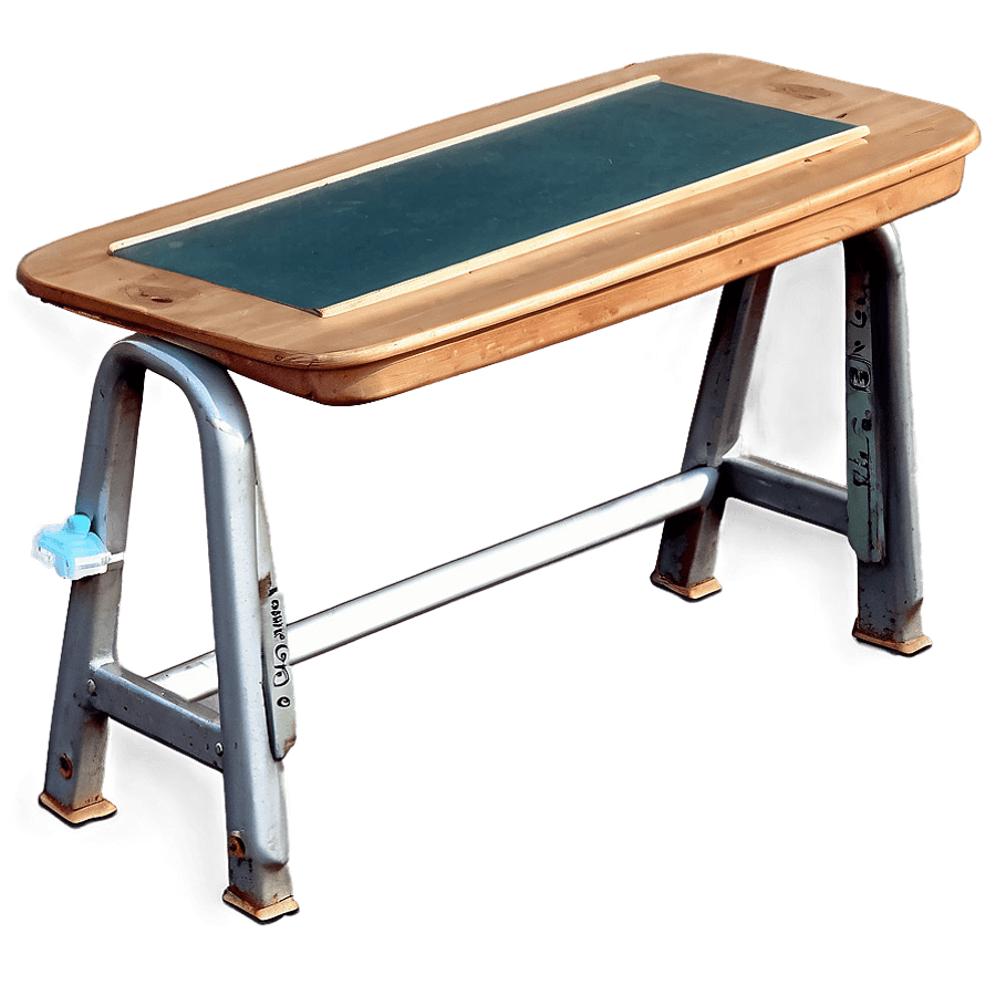 School Desk with Blackboard PNG mvh