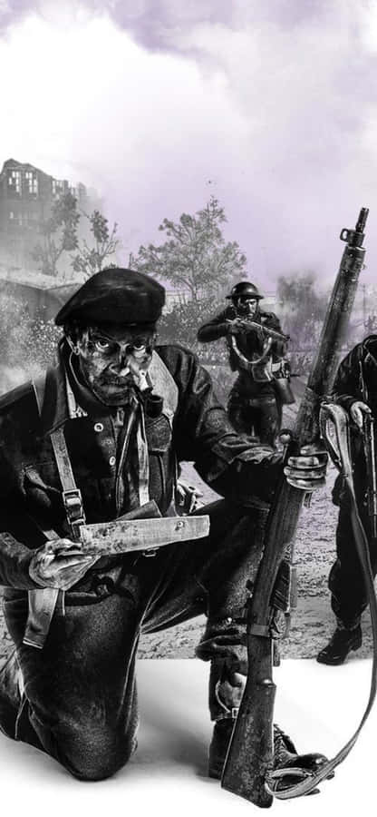 Fundode tela do Iphone Xs - Company Of Heroes 2 ajoelhado