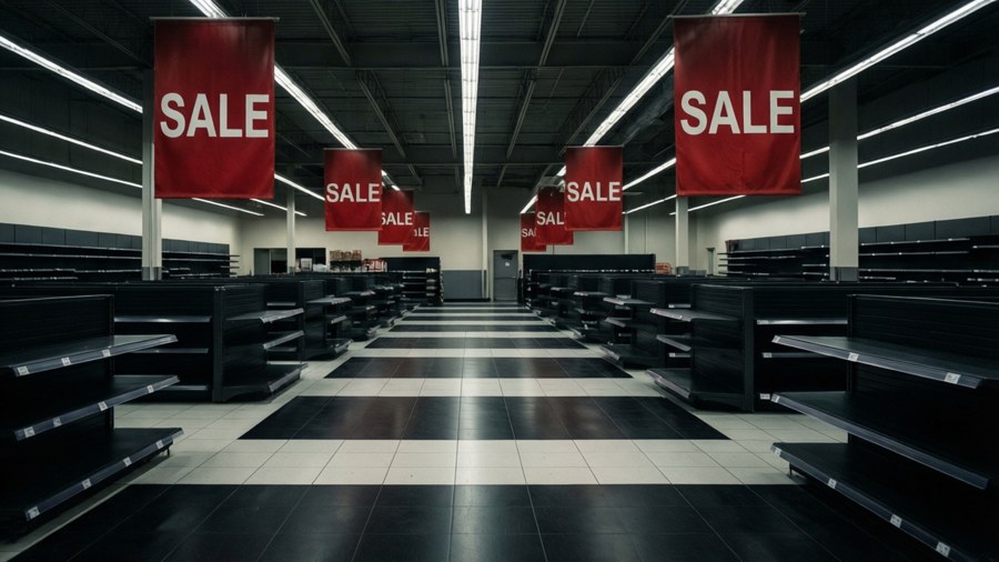 Empty Store Before Rush Wallpaper