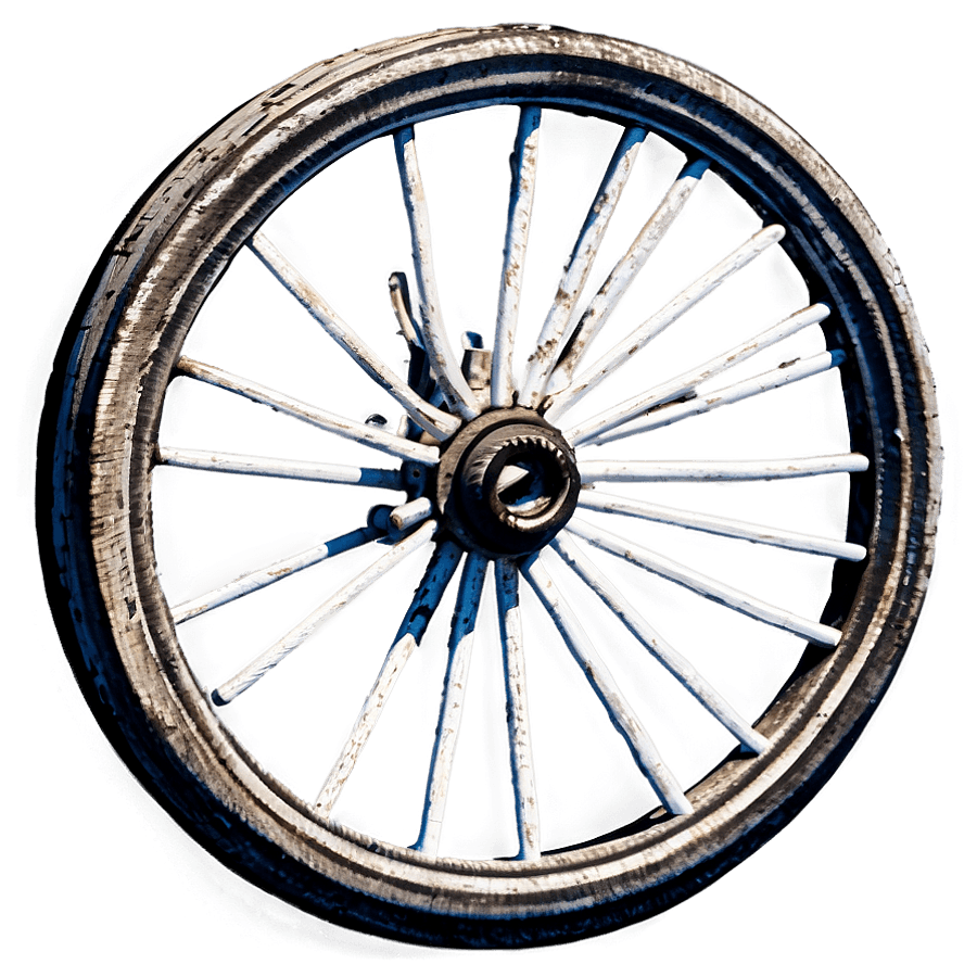 Antique Wagon Wheel Illustration PNG wls70