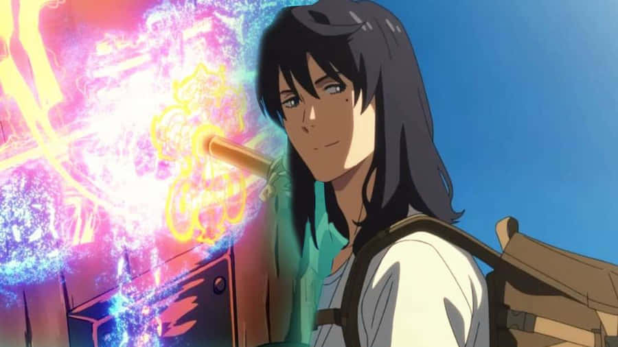 Personagem Animado Liberando Energia Mística